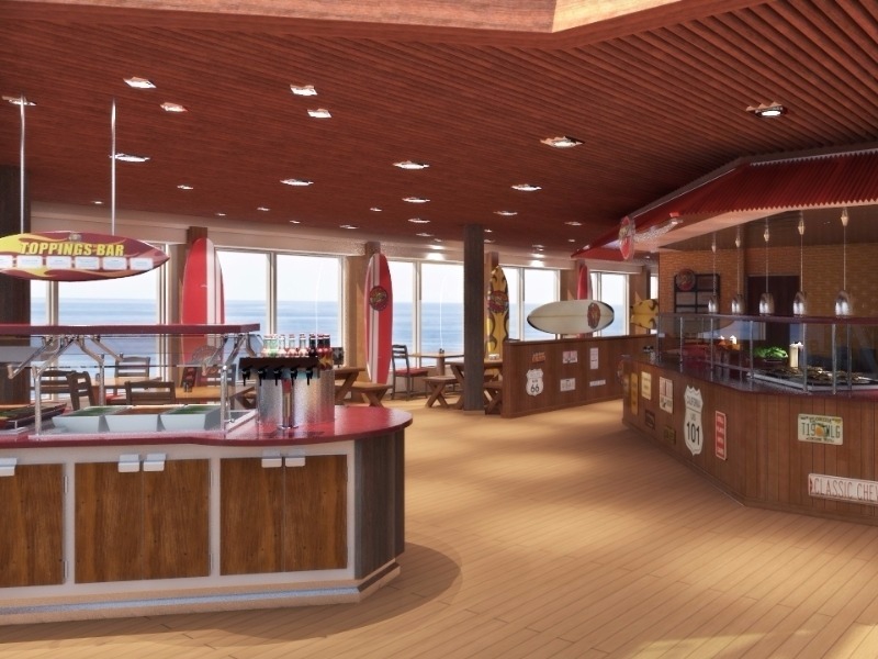 Croisière Carnival Sunshine Restaurant Guy's Burger Joint