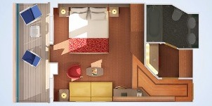 carnival radiance suite océan plan