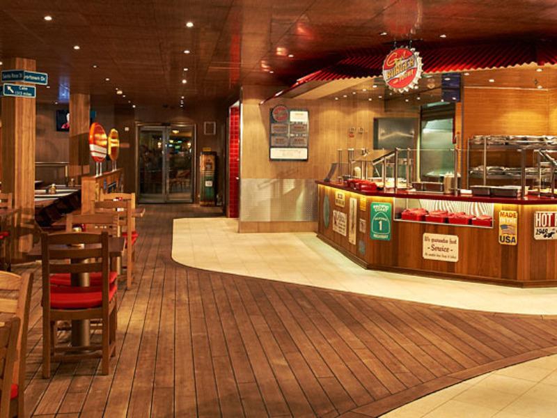 Carnival Croisières restaurant Guy's burger joint