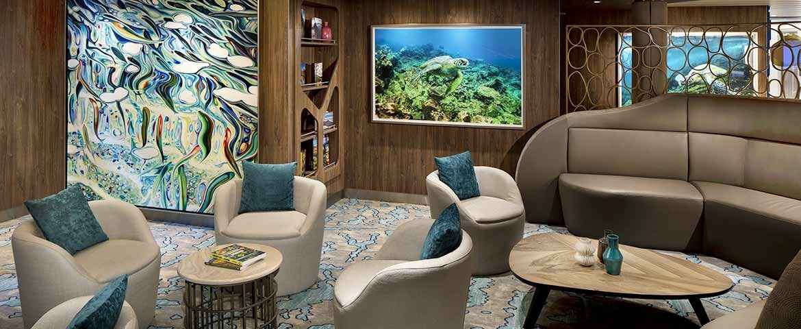 Croisières Celebrity Flora  Naturalist Lounge