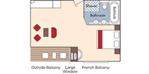 Croisière AMA AmaWaterways AmaBella Suite plan