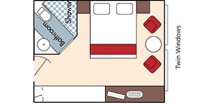 Croisière AMA AmaWaterways AmaCello Catégorie D Vue Mer plan