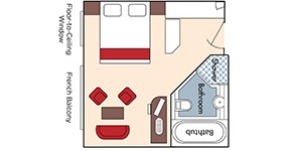 Croisière AMA AmaWaterways AmaDolce Catégorie Suite plan