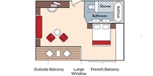 Croisière AMA AmaWaterways AmaLea Catégorie Suite plan
