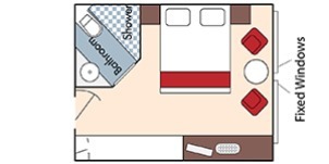 Croisière AMA AmaWaterways AmaLucia Catégorie E Vue mer plan