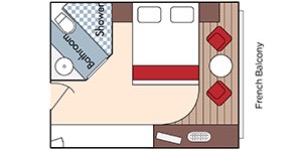 Croisière AMA AmaWaterways AmaLyra Catégorie C Balcon français plan
