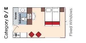 Croisière AMA AmaWaterways AmaMagna D Fenêtre fixes plan