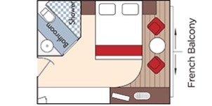 Croisière AMA AmaWaterways AmaPrima Catégorie C Balcon français plan