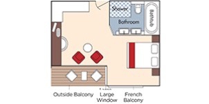 Croisière AMA AmaWaterways AmaPrima Catégorie Suite plan