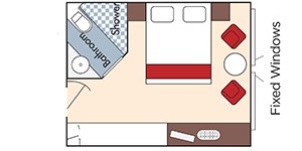 Croisière AMA AmaWaterways AmaSerena Catégorie D Vue mer plan