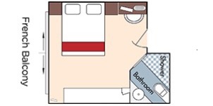 Croisière AMA AmaWaterways AmaSiena Catégorie CB Cabine Plan