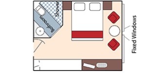 Croisière AMA AmaWaterways AmaSiena Catégorie D Cabine Plan