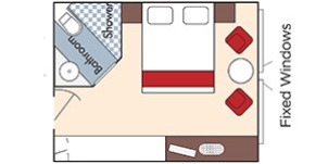 Croisière AMA AmaWaterways AmaSonata Catégorie D Vue mer plan