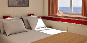 Croisière CCL Carnival Elation vue mer cabine