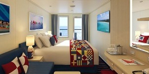 Carnival Horizon Family Harbor vue arrière avec balcon élargi