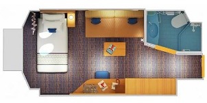 Croisière CCL Carnival Horizon intérieure avec couchette supérieure/inférieure