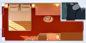 Croisière CCL Carnival Legend Cabine Vue Mer