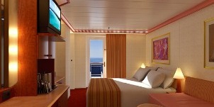 Croisière Ccl Carnival Miracle Cabine Balcon Etendu Arrière