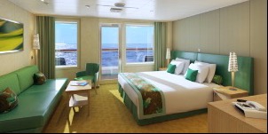 Croisiere ccl Carnival Panorama Prenium Cloud 9 Spa suite (vue obstruée)