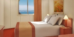 Croisière CCL Carnival Sunrise vue mer (vue obstruée) cabine