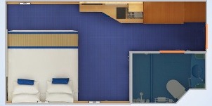 Croisière CCL Carnival Sunshine Cabine Intérieure 