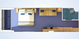 Croisière CCL Carnival Sunshine Cabine Vue Mer Panoramique