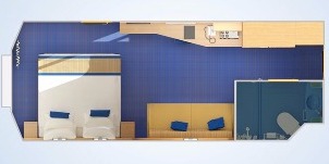 Croisière CCL Carnival Sunshine Cabine Vue Mer