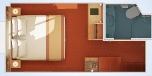 Croisière CCL Carnival Valor Cabine Intérieure Fenêtre Panoramique