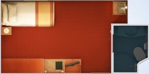 Croisière CCL Carnival Valor Cabine Intérieure Supérieure Inférieure