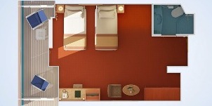 Croisière CCL Carnival Valor Cabine Premium Balcon