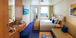 Croisière CCL Carnival Vista balcon cove cabine