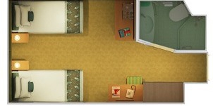 Croisière CCL Carnival Vista Cloud 9 spa intérieure plan