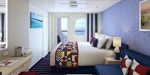 Croisière CCL Carnival Vista Family Harbor cove avec balcon cabine