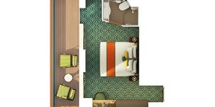 Croisière CCL Carnival Vista Havana Cabana premium balcon plan