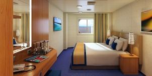 Croisière CCL Carnival Vista intérieure fenêtre panoramique (vue passerelle)