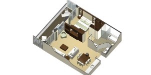 Croisière CEL Celebrity Eclipse Suite Royale Plan