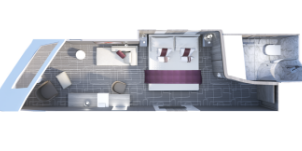 Croisière CEL Celebrity Edge Cabine Vue Mer de Luxe