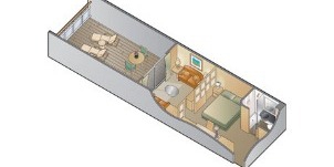 Croisière CEL Celebrity Millennium Cabine Familiale avec Véranda