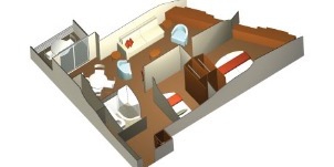 Croisière CEL Celebrity Reflection Classe Familiale avec Véranda plan