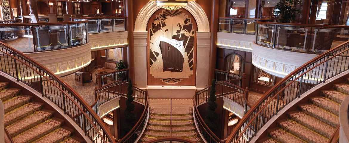 Croisière Cunard Queen Elizabeth Grand Lobby