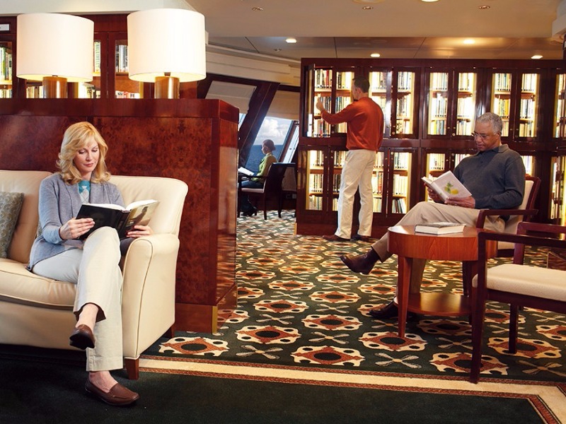 Croisière Cunard Queen Mary 2 Bibliothèque
