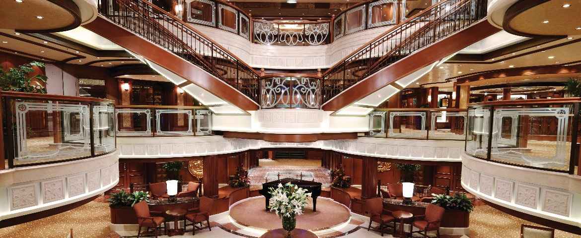Croisière Cunard Queen Victoria Grand Lobby 