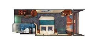 Croisière NCL Norwegian Cruise Line Jade Familiale avec Balcon plan