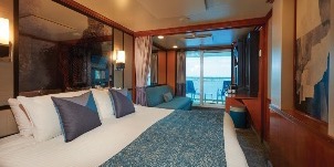 Croisière NCL Norwegian Cruise Line Jade Mini-suite face à l'arrière avec balcon poupe