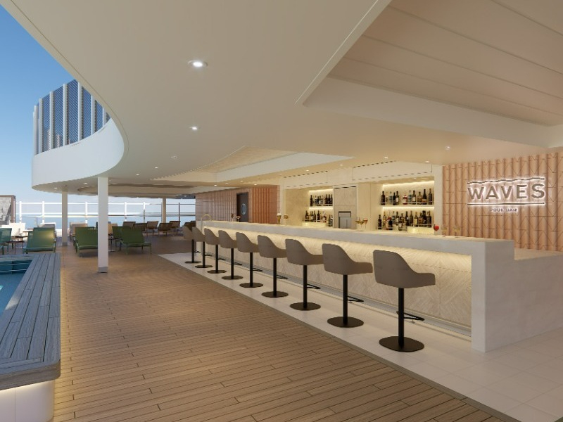 Croisière NCL Norwegian Cruise Line Prima Waves Pool Bar
