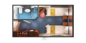 Croisière NCL Norwegian Star Cabine Interieure Familiale Plan