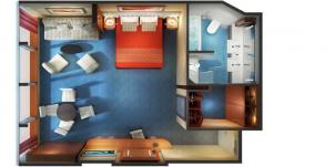 Croisière NCL Norwegian Cruise Line Star Suite familiale plan