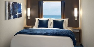 Croisière NCL Norwegian Encore Vue mer avec grande fenêtre panoramique 