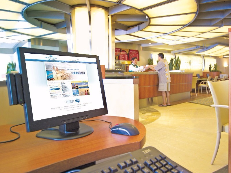 Croisière PCL Princess Café internet et bibliothèque