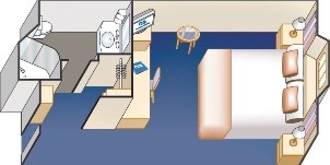 Croisière PCL Princess Coral Vue Mer Obstruée Plan